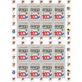  Лист  виньеток  «100 лет газете «Комсомольская правда»